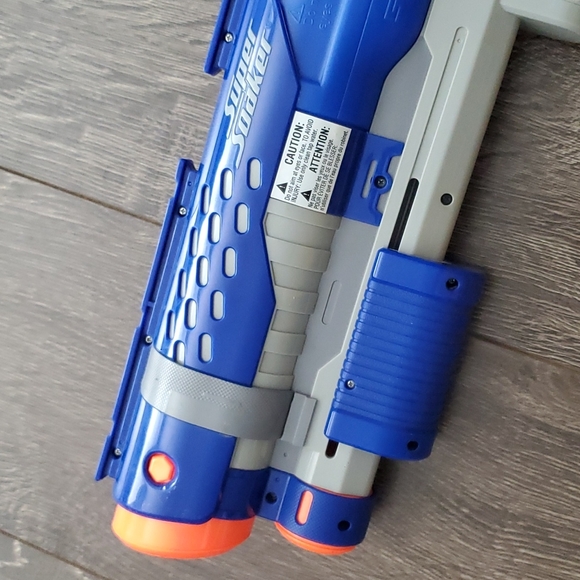 Super Soaker Shot Blast Adjustable Shoulder Stock Blue Water Gun Toy - Picture 5 of 7